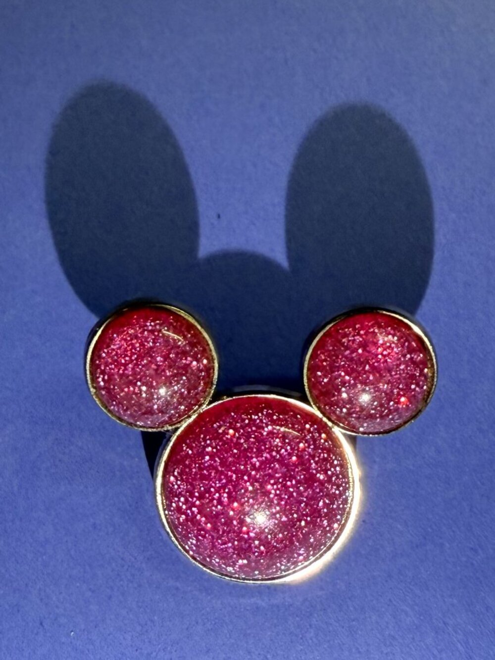 Mickey Mouse Icon - Pink Glitter